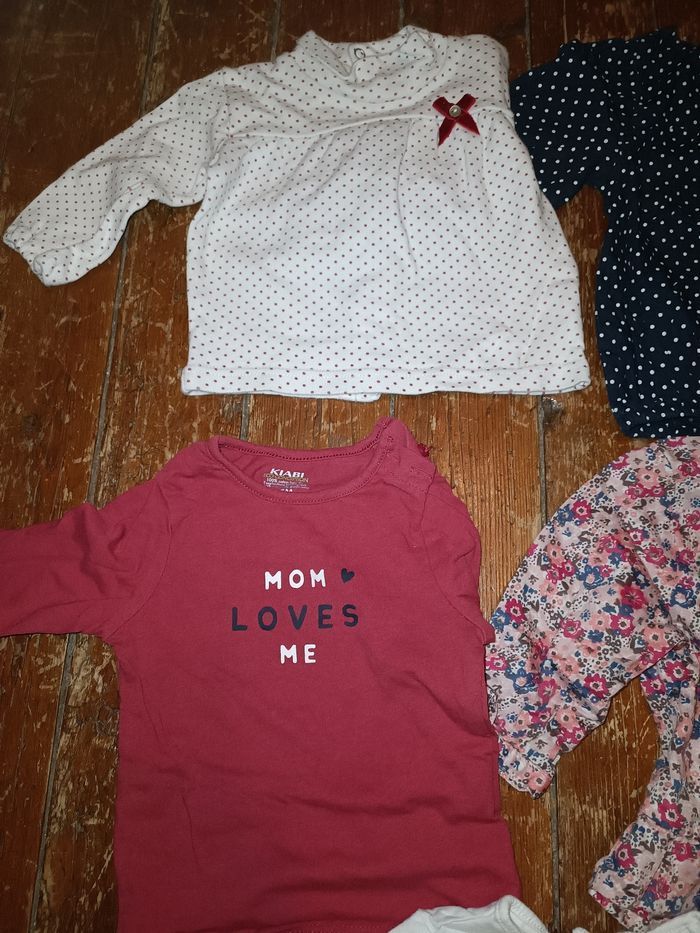 Lot tee-shirt ML 6 mois - photo numéro 5