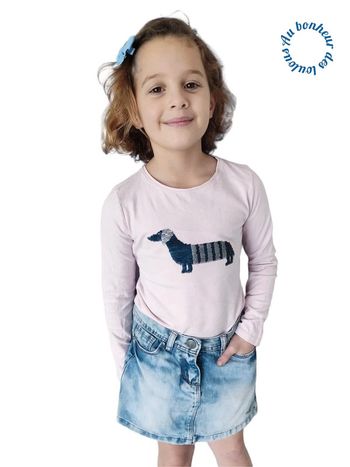 8 ans ensemble teeshirt Okaïdi et jupe orchestra ( sans barette)