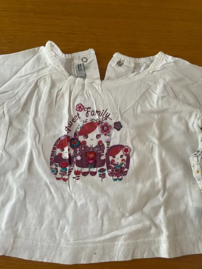 4 t shirt manches longues fille 6 mois - photo numéro 5