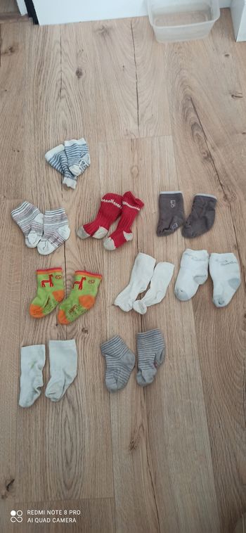 Lot  de 9 paires de chaussettes 6 mois
