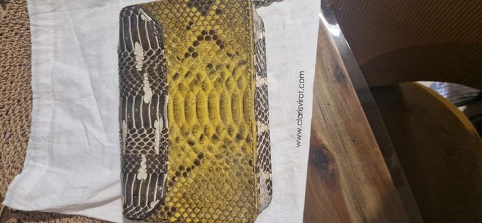Sac Claris virot sold out cuit python jean chaîne porté travers épaule - photo numéro 4