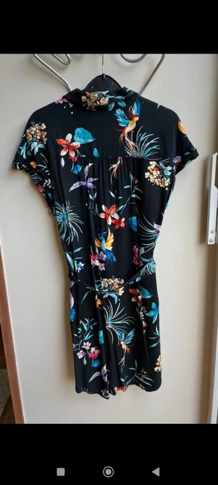 Robe noire fleurie Promod 36 - photo numéro 7