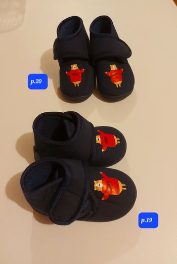 Lot Chaussons pointure 19 et 20