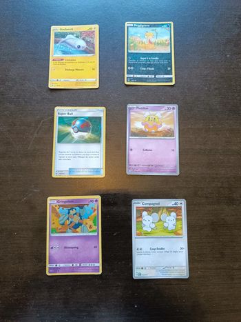 Lot de 6 cartes POKEMON