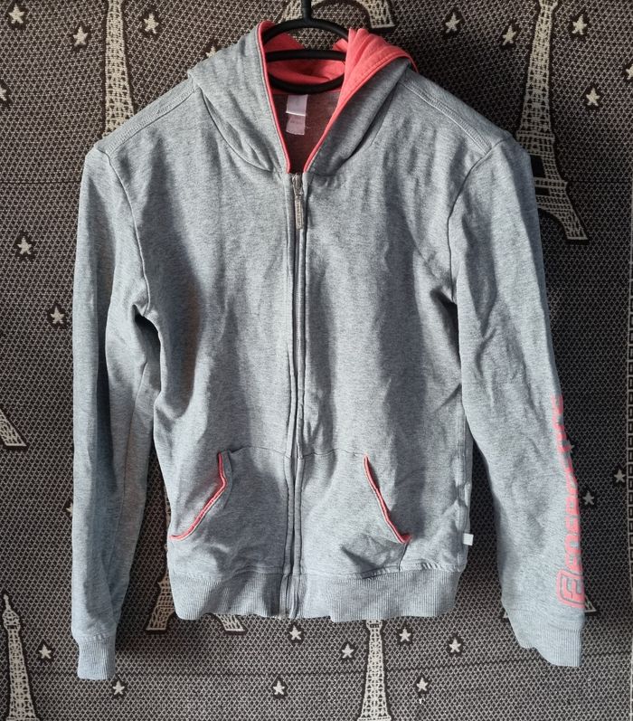 Veste de sport zippée gris 12ans