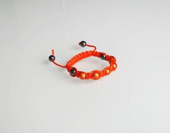 Bracelet shamballa orange
