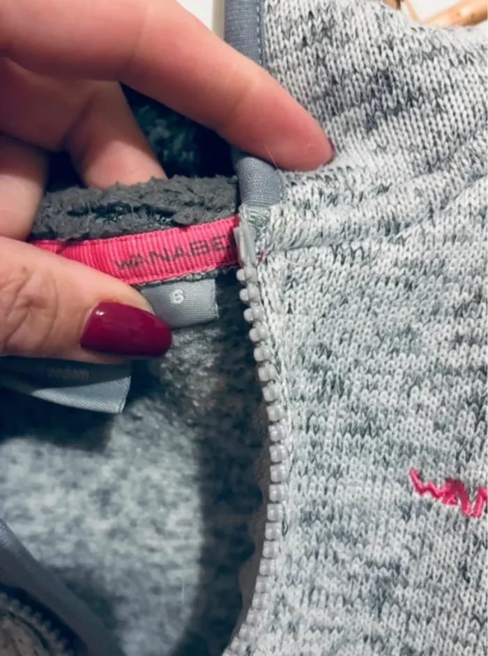 Veste polaire  à capuche nippée fille   🩷 - photo numéro 2