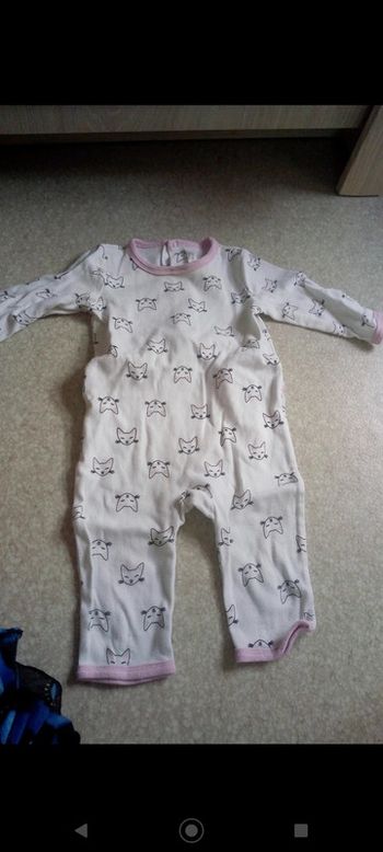 Dors bien pyjama mi saison chat