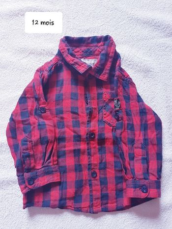 Chemise pikouic 12 mois