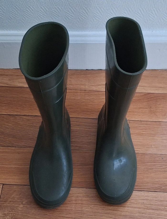 Bottes en caoutchouc kaki Pointure 32/33 - photo numéro 4