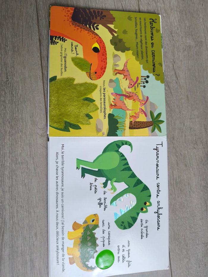 Livre : Mes dinosaures à toucher - photo numéro 2