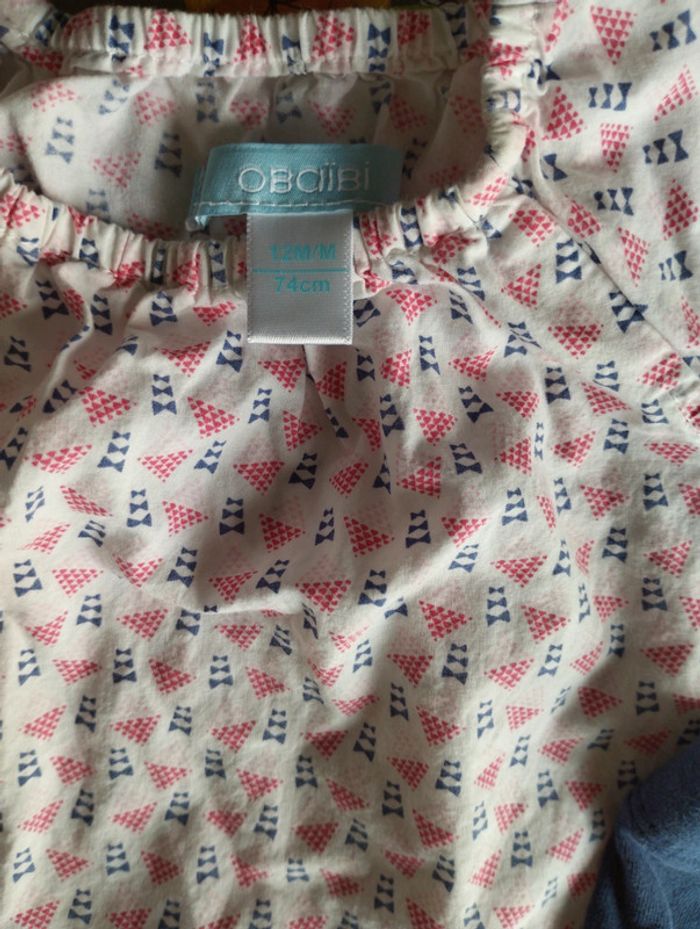 Blouse + legging obaibi 12 mois - photo numéro 2