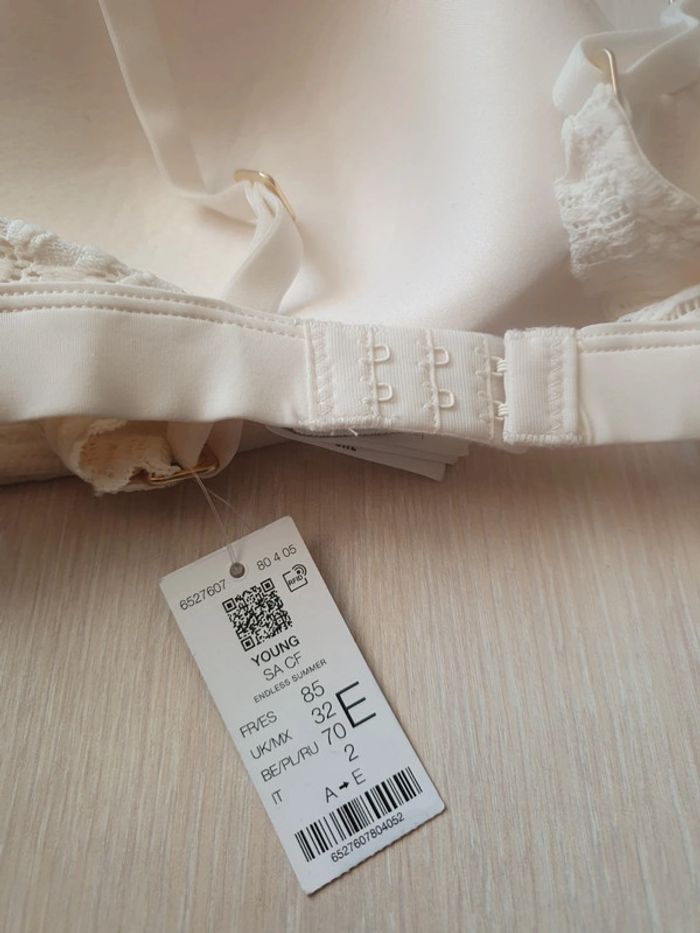 Soutien gorge Etam ecru 85 E - photo numéro 5