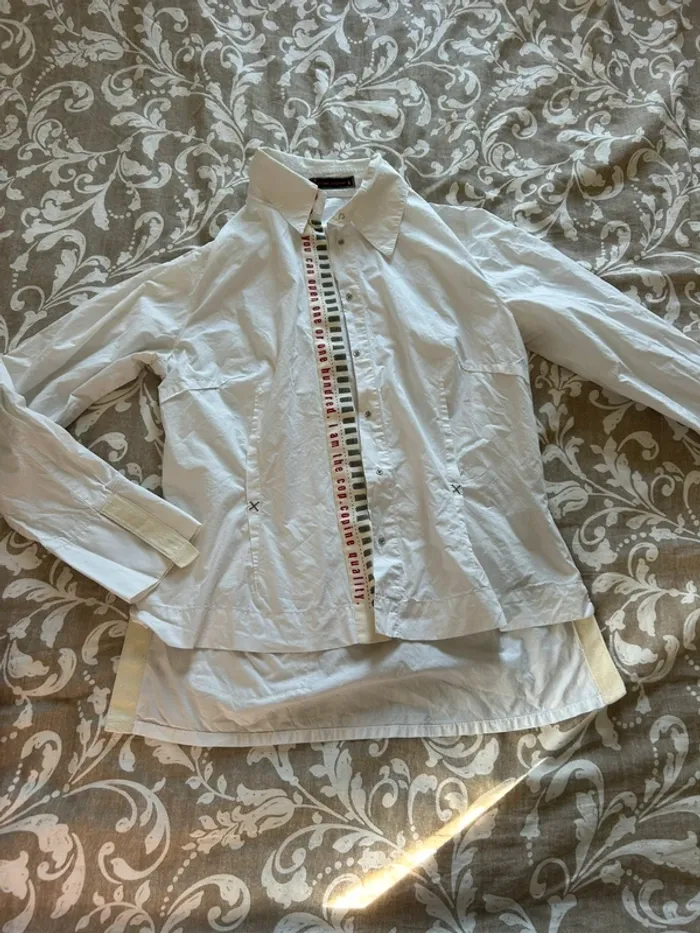 Chemise cop copine blanche taille 42