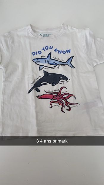 TEE shirt 3 4 ans primark