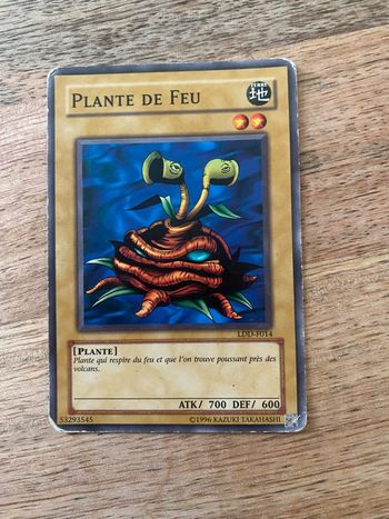Carte Yu-Gi-Oh! Plante de feu LDD-F014 1996