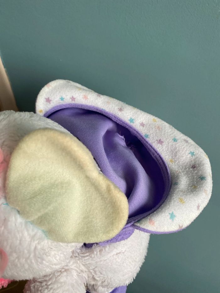 Grande peluche popples baby bibpsy multicolore vintage - photo numéro 5