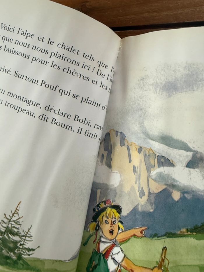 Moyen 1 - Livre édition limitée reliure rouge Caroline dans les Alpages Pierre Probst bd - photo numéro 11