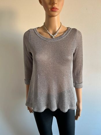 Pull beige doré pailleté Morgan taille XS TBE