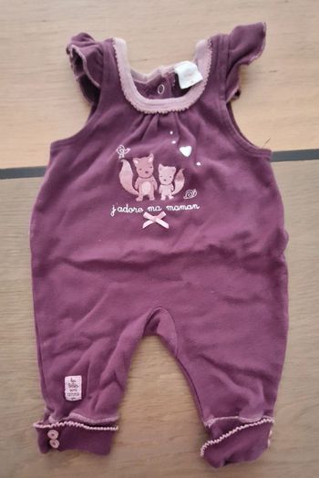 Grenouillère absorba violette naissance en excellent etat