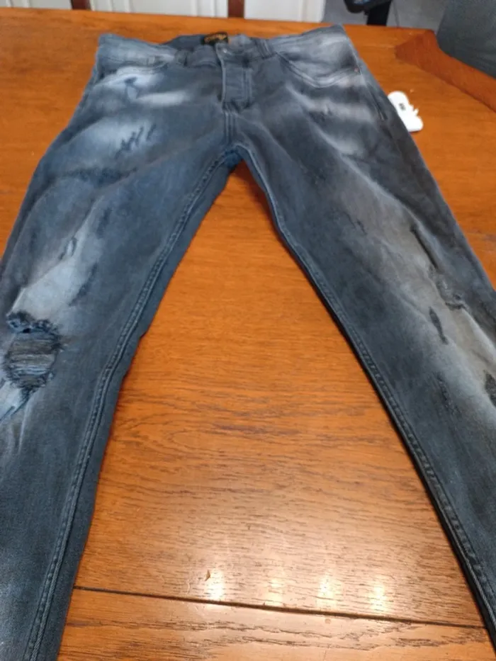 Jean troué anthracite DPV - M - photo numéro 9