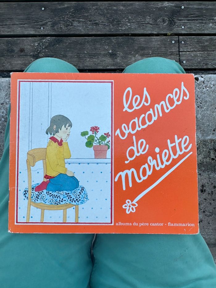 Livre ancien album Les vacances de Mariette albums du Père Castor premières lectures Flammarion