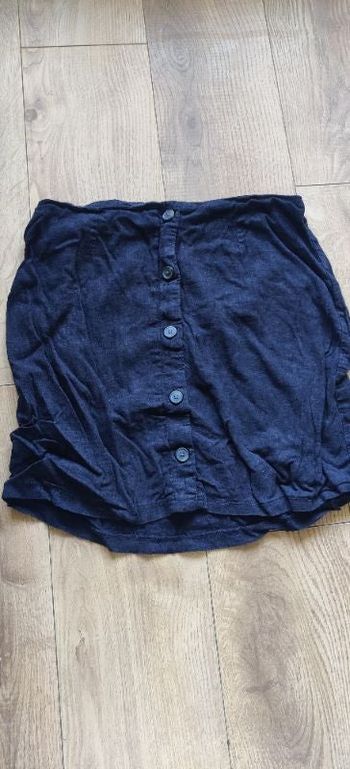 Jupe courte boutons sur le devant Etam femme lin 40