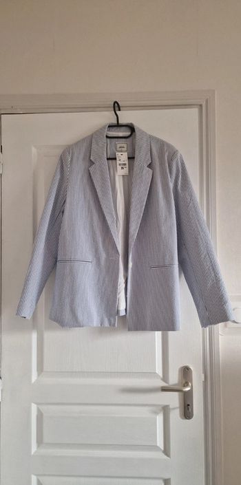 Blazer rayures bleu