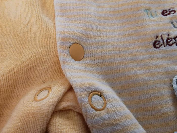 Pyjama 👣 velours ouverture devant, kiabi 0mois /50cm grenouillère - photo numéro 9