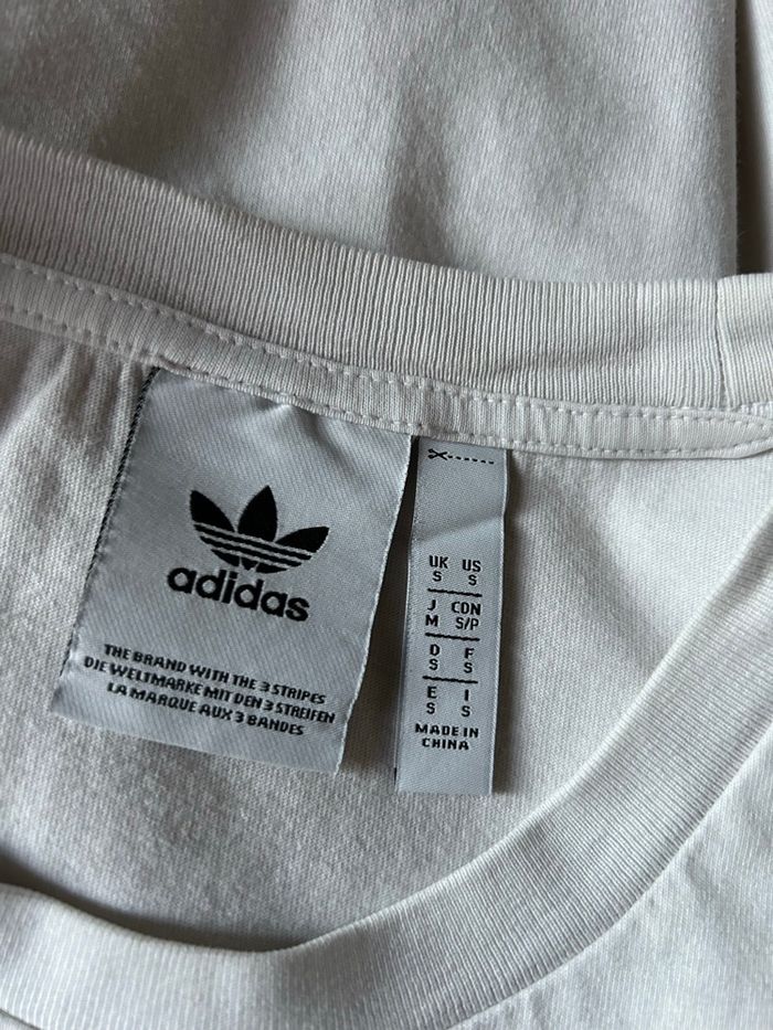 T-shirt blanc imprimé kaki S Adidas - photo numéro 4