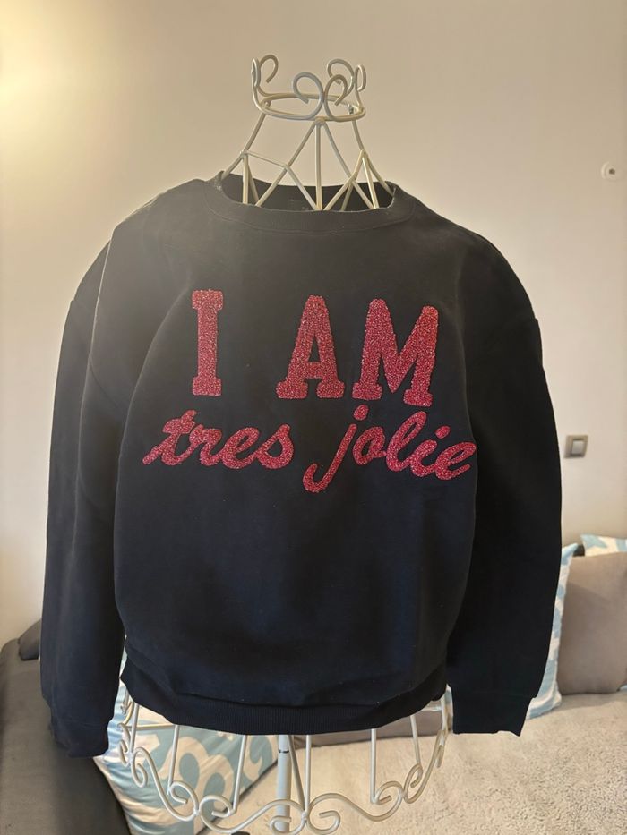 Sweat “I AM très jolie” Primark – Taille 34 - photo numéro 5