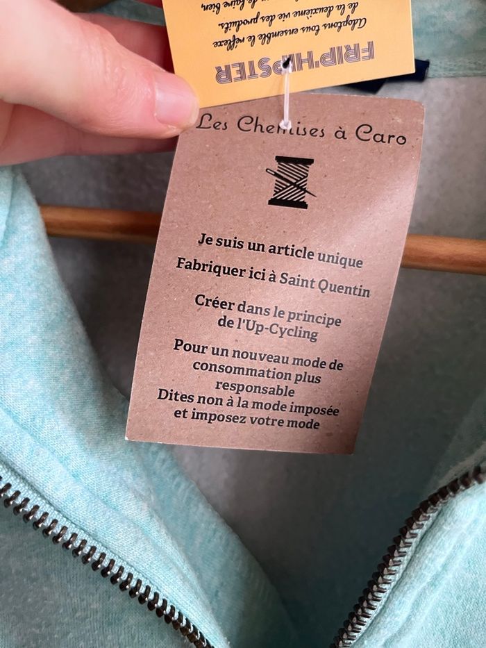 Sweat camionneur upcycling friperie - TU - photo numéro 9
