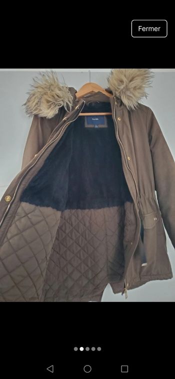 Manteau chaud kaki