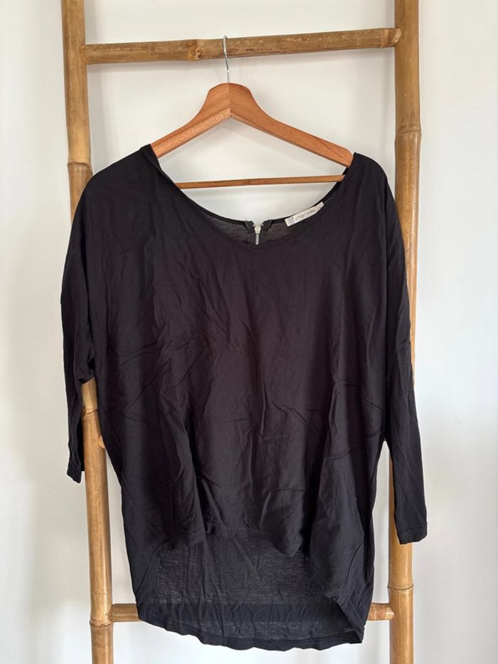 Blouse noire manches 3/4