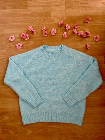 Pull mohair bleu ciel "Rêve bleu" - Taille M