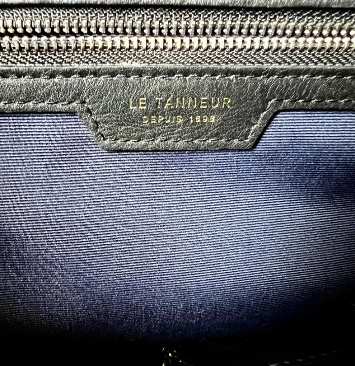 Sac à main noir, en cuir, avec porte carte, Le Tanneur - photo numéro 13