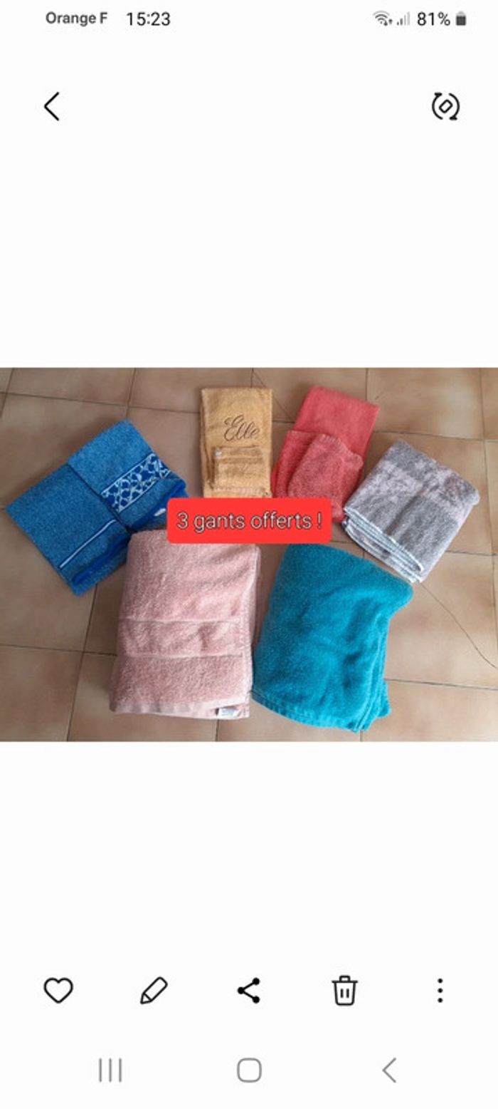 Serviettes de bain