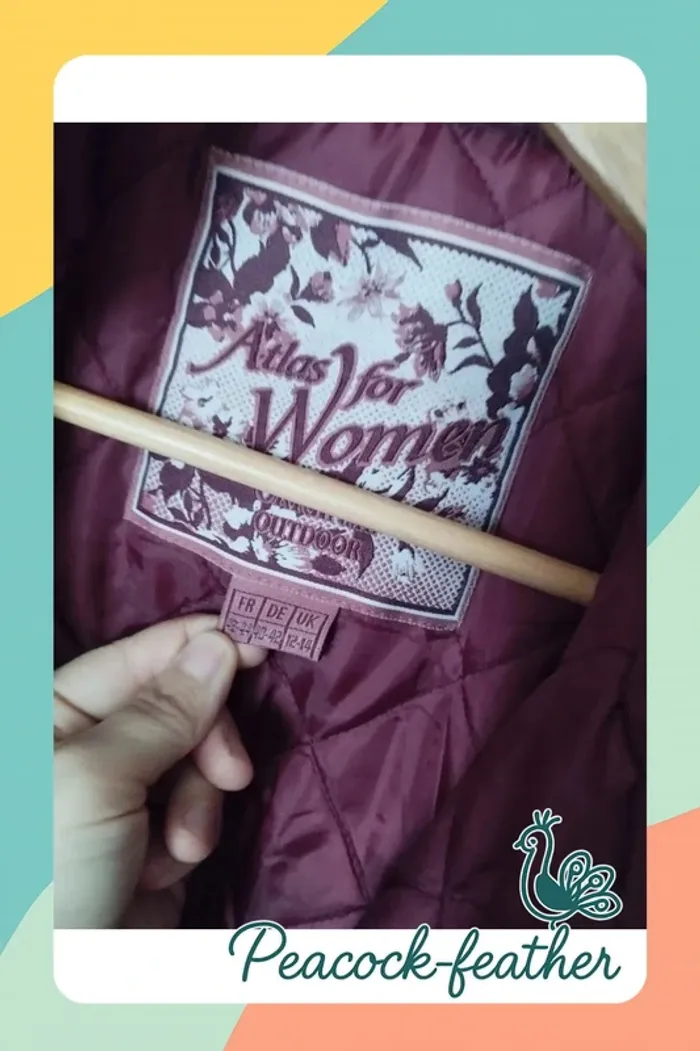 Manteau Parka bordeaux 40/42 atlas - photo numéro 7