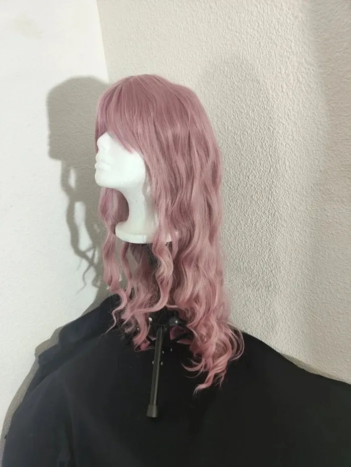 Perruque Naturelle Rose Pastel Luxe Tendance - photo numéro 13