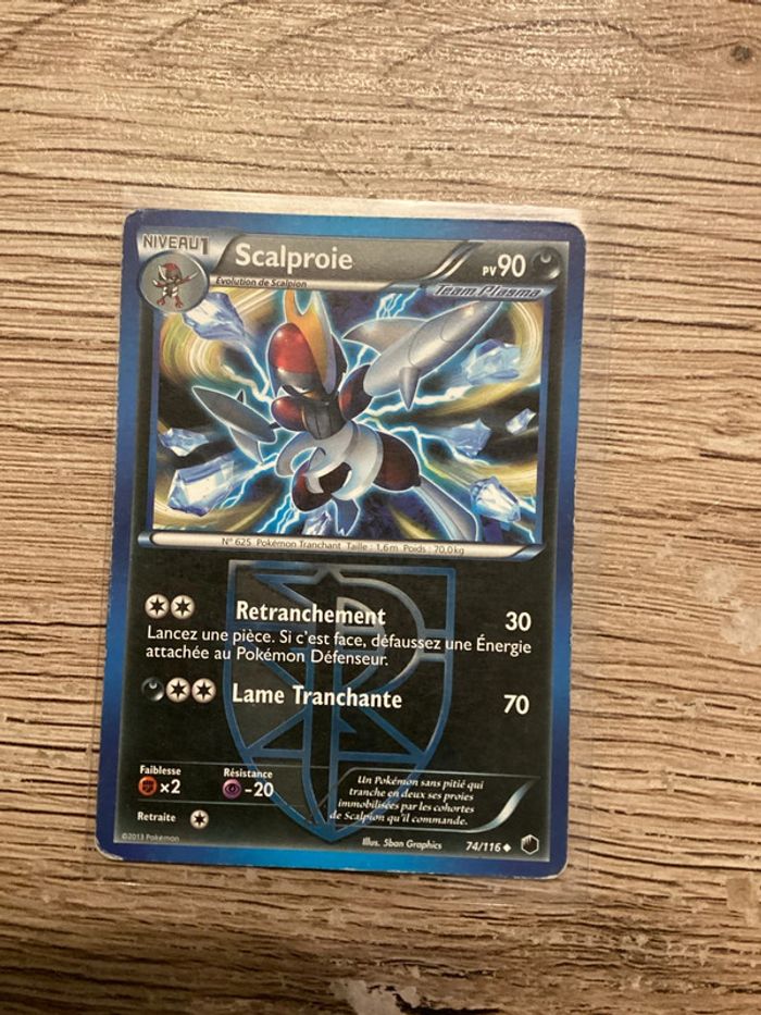 carte Pokémon scalproie 74/116 Année 2013