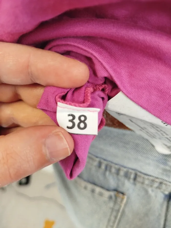 Tshirt fushia taille 38 - CMT - Basket 90's Miami Champions Florida Vintage effet - A985 - photo numéro 9