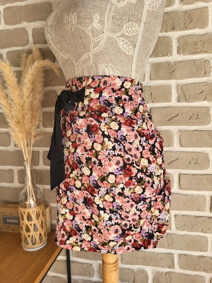 Belle jupe fleuri ruban noué Cache Cache - Rétro romantique - photo numéro 5