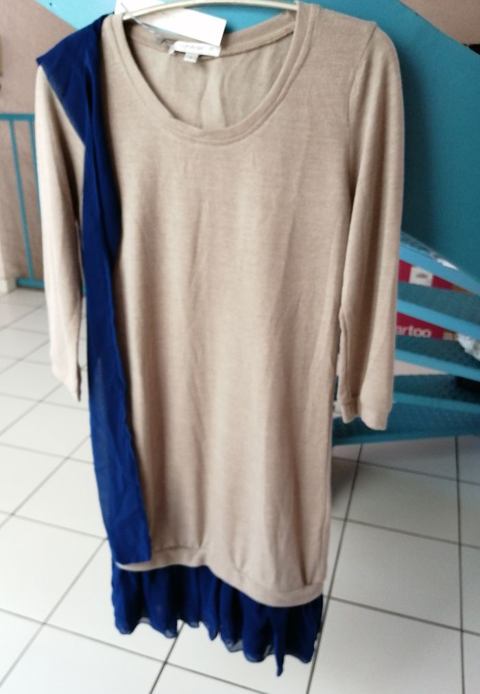 Robe Pull Beige Maiwen Taille 36 By Monshowroom Neuve Avec Étiquette