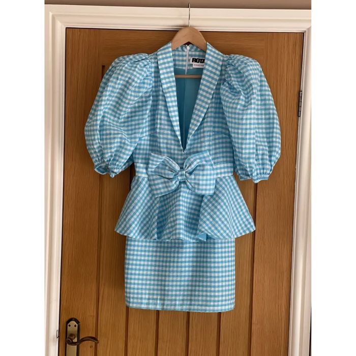 Robe bouffante robe bleu vichy taille 36