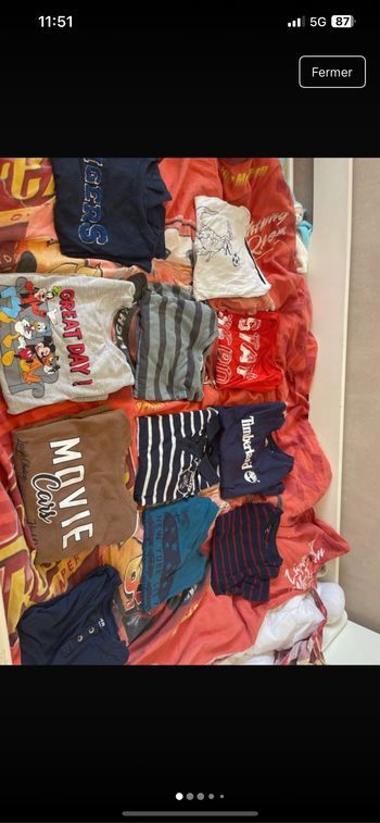 Lot t shirt manche longue