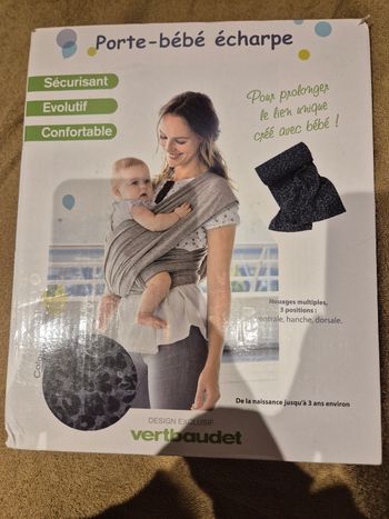 Porte bébé echarpe vertbaudet neuf