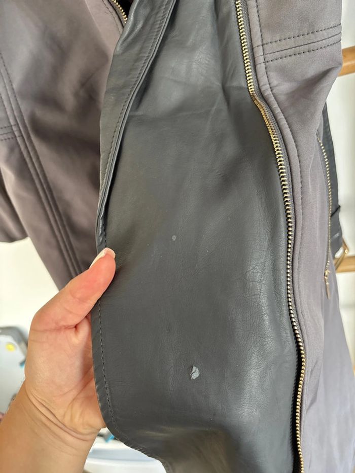 Manteau imperméable gris Laura Jo taille M - photo numéro 5