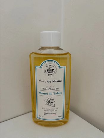 Huile de monoi enrichi à l’huile d’argan Bio