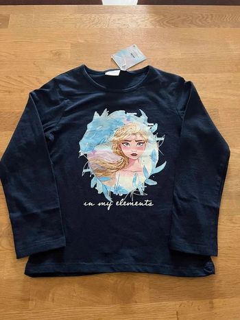 tee shirt manche longue la reine des neiges disney