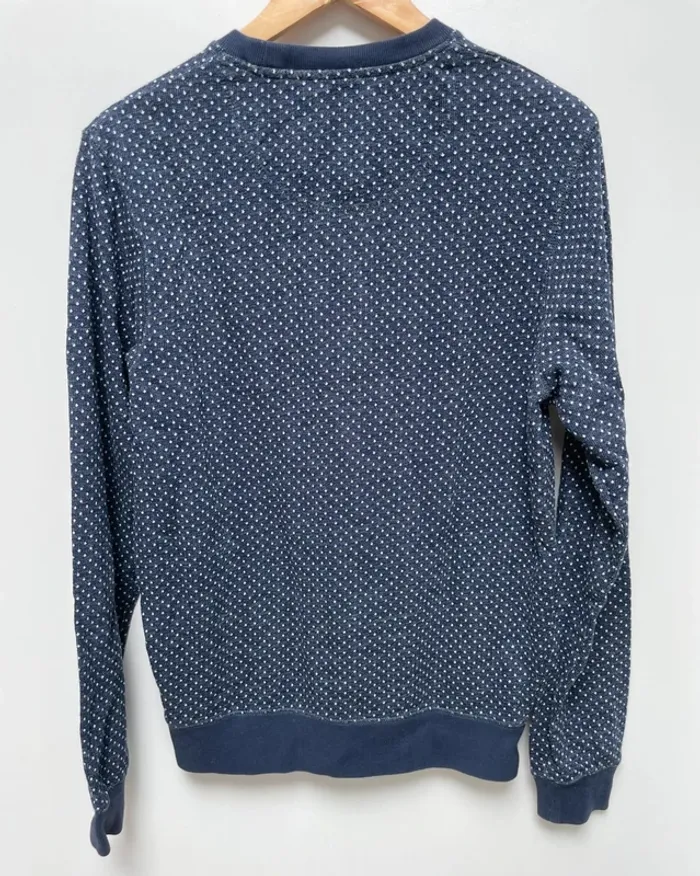 Pullover polka dots navy blue rugby Ruckfield Mens Small - photo numéro 3